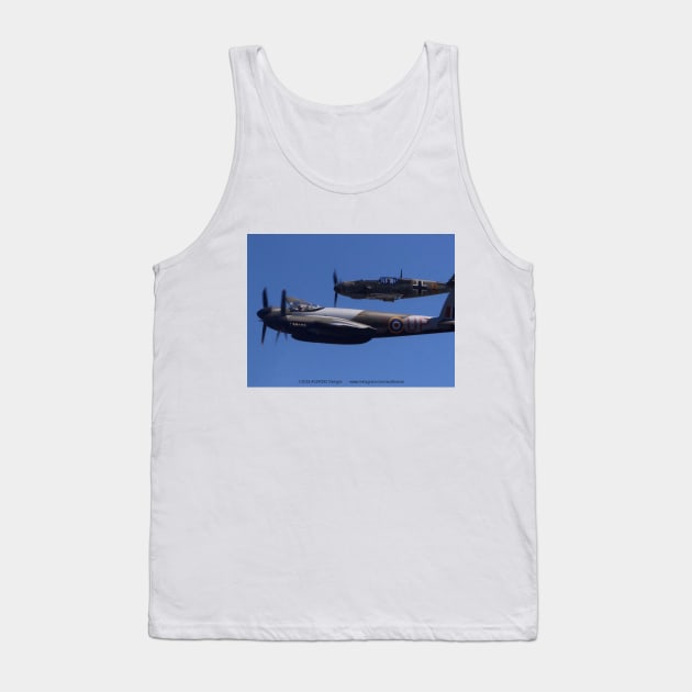 DH 98 Mosquito and Bf-109E3 fly-by Tank Top by acefox1